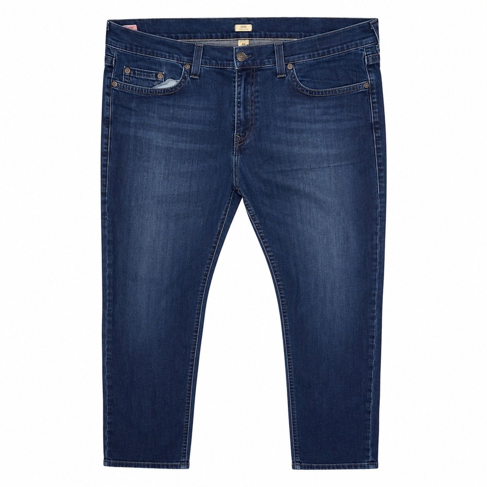 True Religion Jeans Mens 44x33 Geno Relaxed Slim Streetwear USA Denim Dark Blue